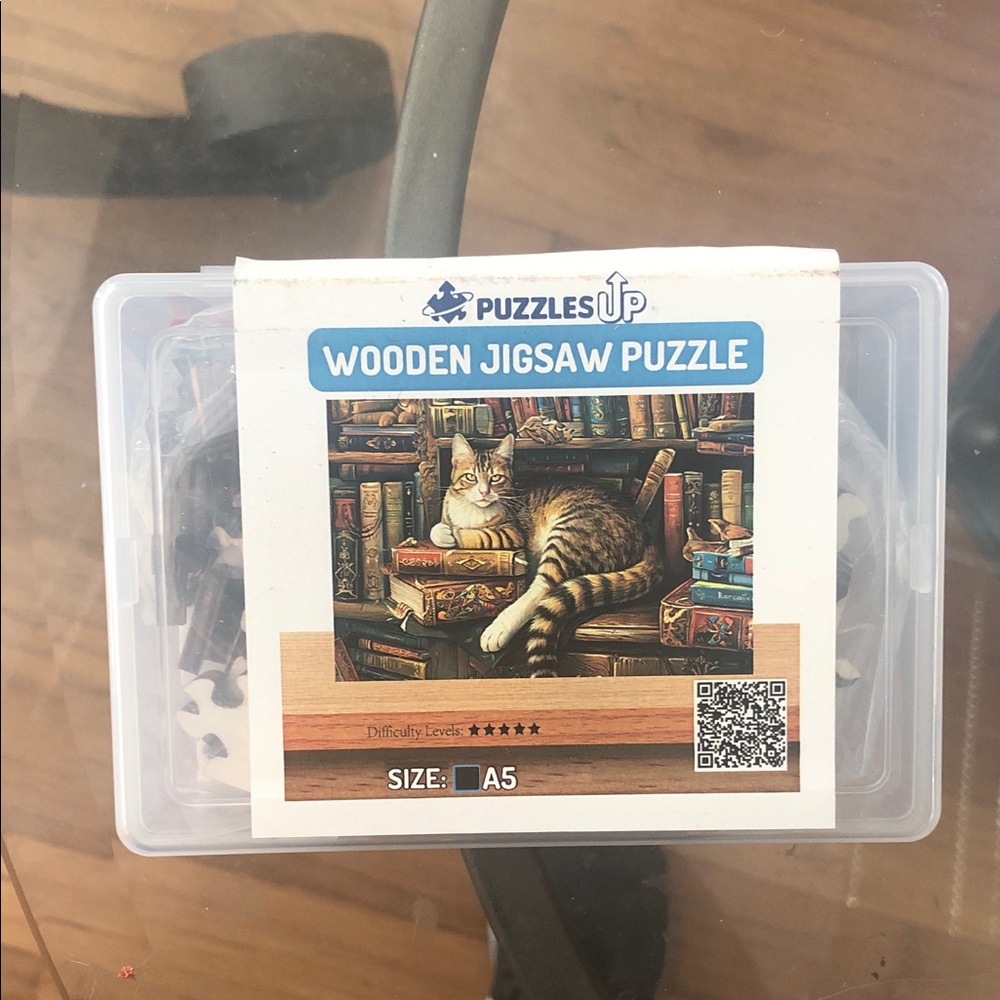 Wooden Jigsaw Puzzle - Cat Design